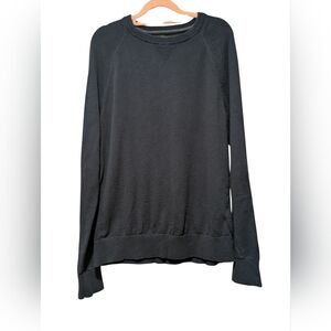 Banana Republic 100% Cotton Slub Men's Pullover Sweater Sz M Navy